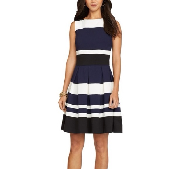 Lauren Ralph Lauren Pink Ivory Striped Dress size 2 - Picture 5 of 5